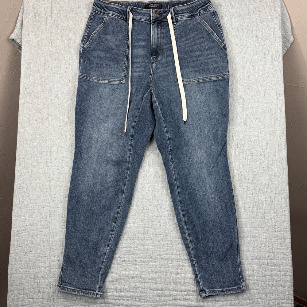 Judy Blue Women's Size 14W Relaxed Fit Stretch Jeans Blue Denim High Rise - Picture 1 of 11